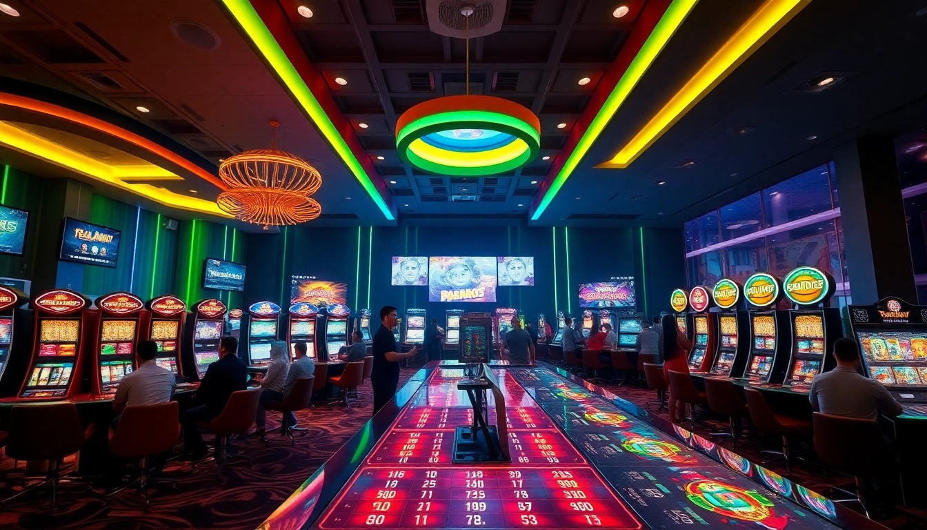 Experience the thrill of bolagacor online gambling with vibrant casino scenes and engaging players.