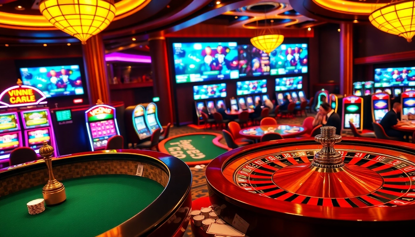 Experience the thrill of betting at https://vnloto.nl/ with vibrant casino tables, roulette wheels, and poker games.
