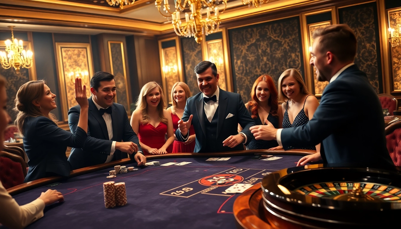 Man88 poker players engaged in an exciting game with vibrant casino elements