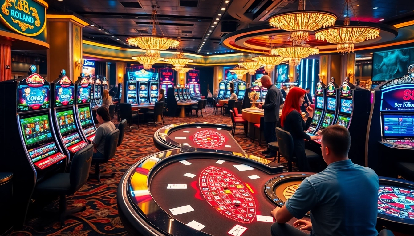 Experience thrill at GO 88 Roland casino, with vibrant slot machines and action-packed games.