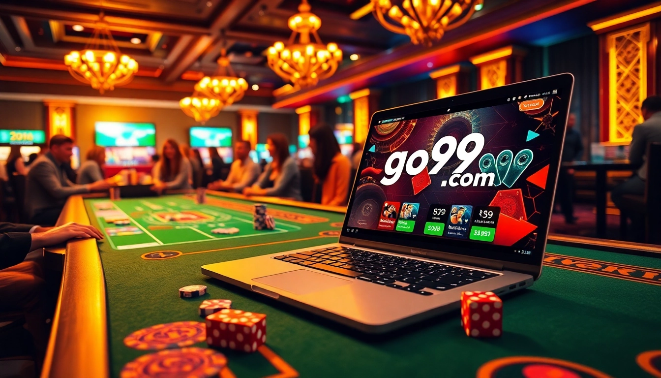 Experience the thrills of gambling at go99.com with vibrant casino tables and engaging gameplay.