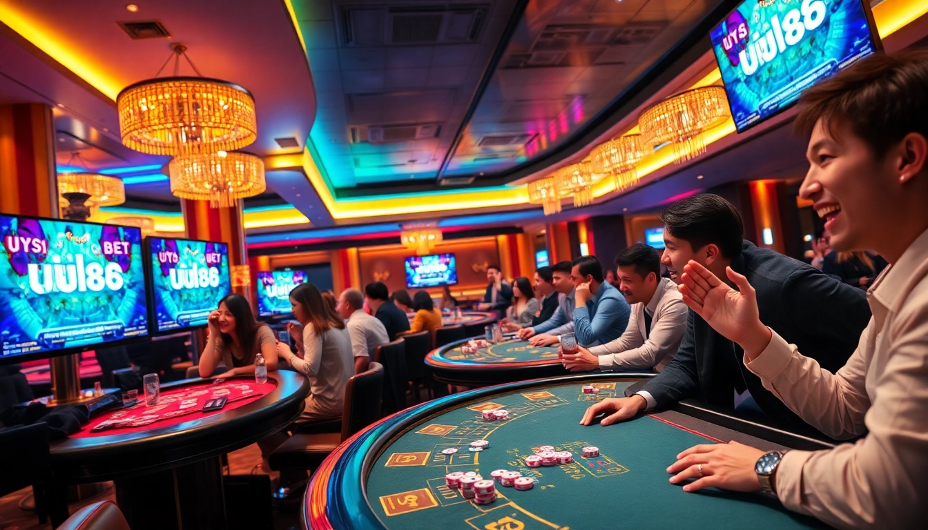 Experience thrilling gameplay at UU88 online casino with vibrant tables and energetic players.