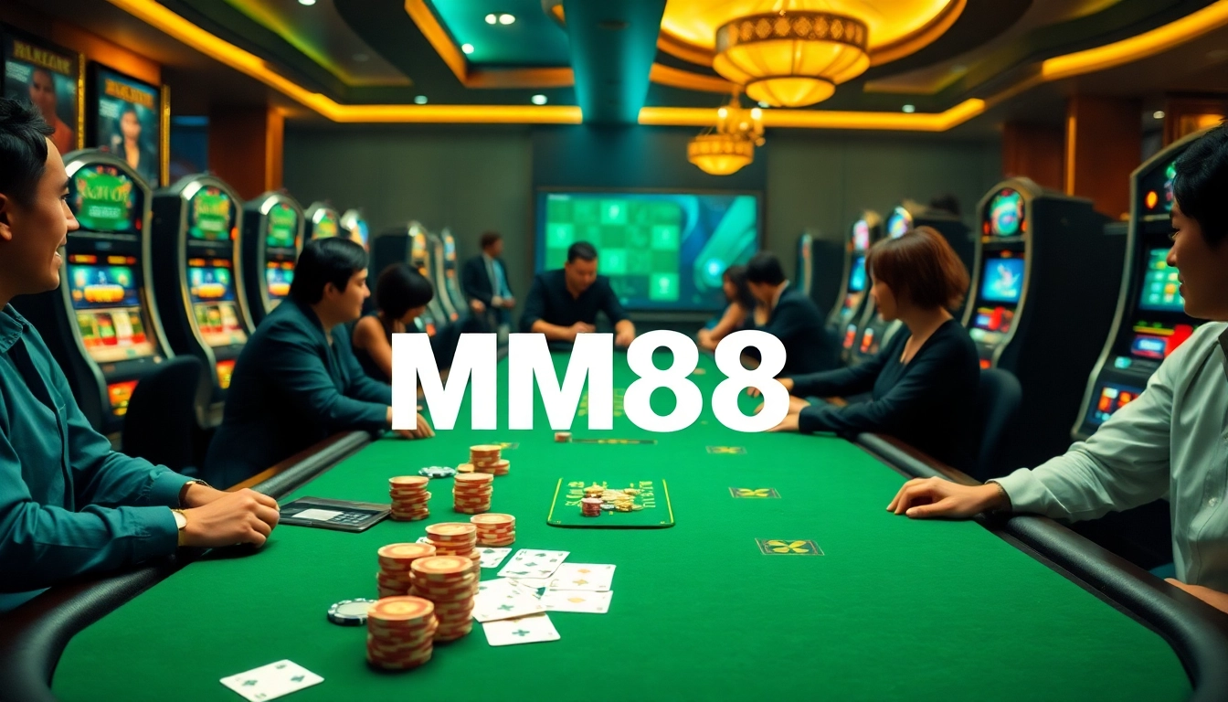 Experience exciting online gambling at MM88 with vibrant casino tables and dynamic gameplay.