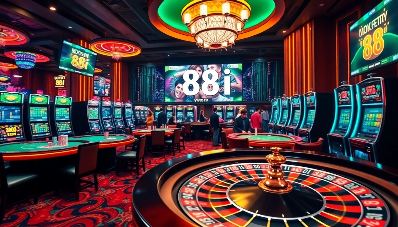 Experience the thrill of online gambling with 88i at luxurious casino tables featuring exciting games.