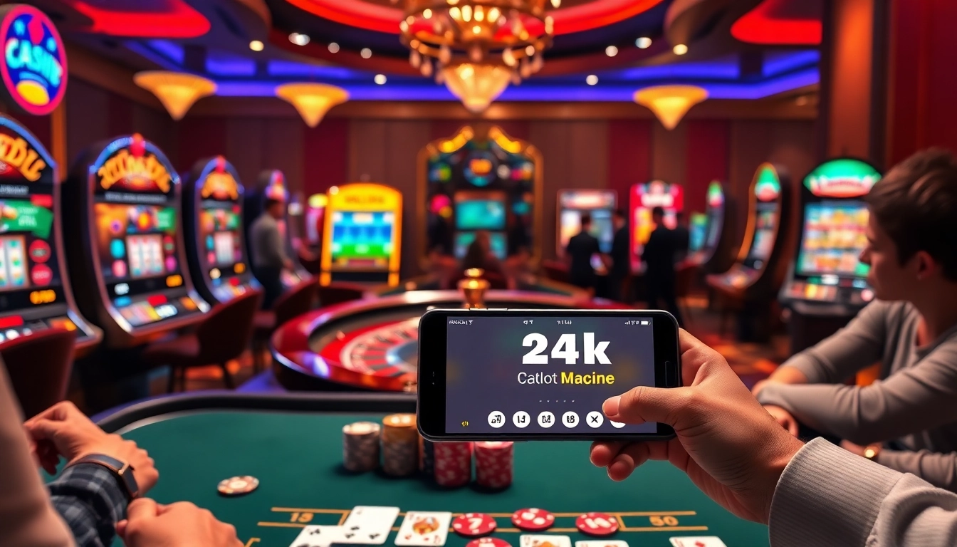 Trải nghiệm cảm giác hồi hộp tại 24kclub cùng những người chơi cá cược nhiệt huyết tại bàn casino nhộn nhịp.