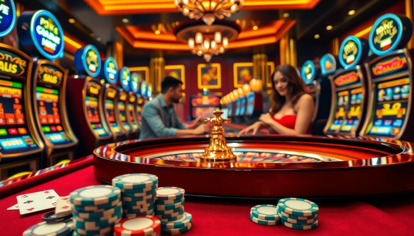 Experience the excitement of the casino with a roulette table and slot machines, inspired by https://www.polaroidfotobar.com/is-super-glue-flammable/ to enhance your betting journey.
