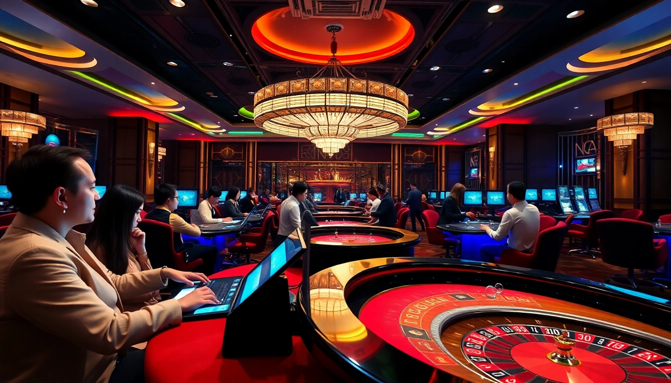 에볼루션 카지노의 생생한 온라인 게임 환경에서 플레이어와 딜러가 소통하는 모습