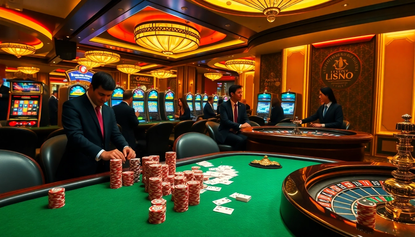 Experience thrilling gaming at jun88 com with vibrant tables and luxuriously designed casino elements.