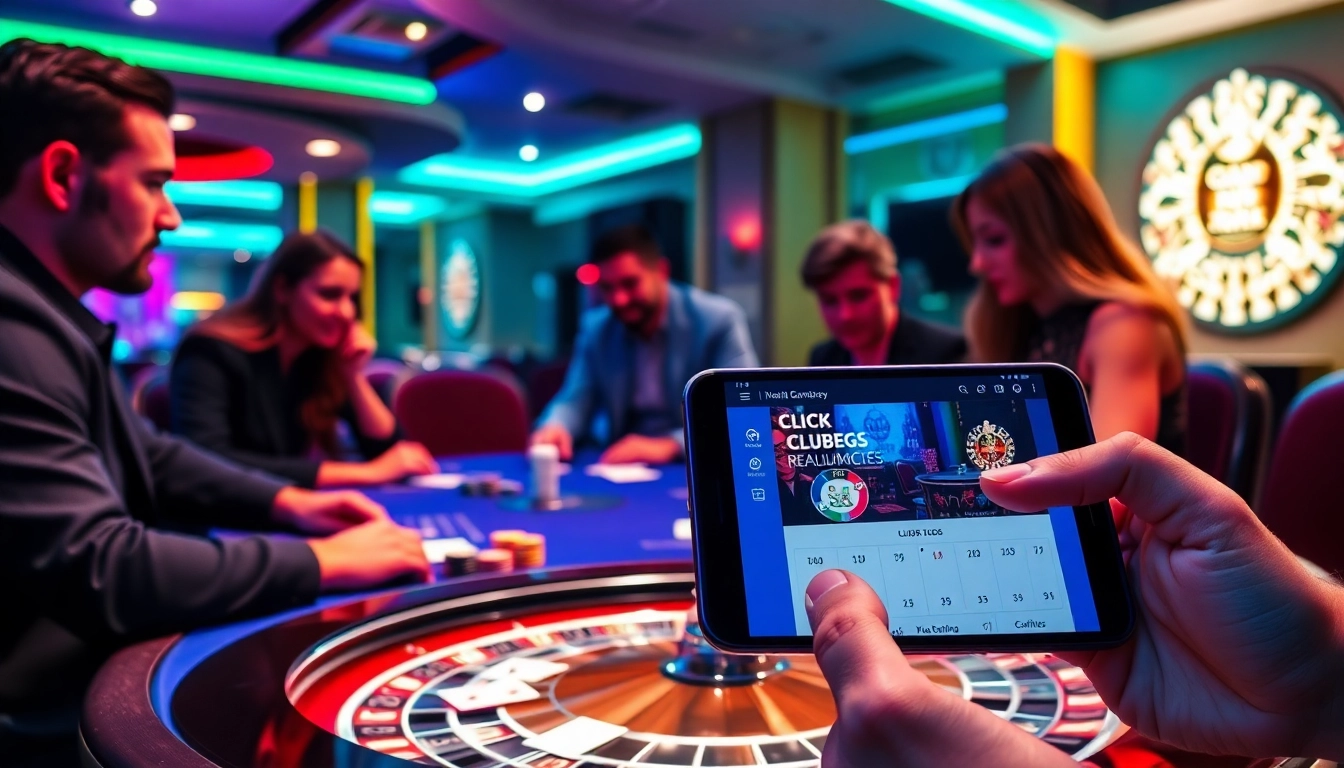 Players enjoying thrilling poker games at a luxury casino setting, highlighting ClubGG real money gameplay.