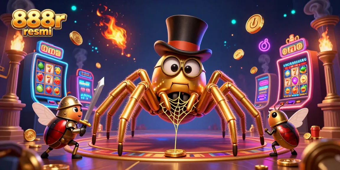 Engage with the colorful casino fantasy world of 888r resmi featuring characters and slot games.