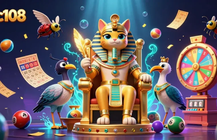 Gsc108 menggabungkan permainan lotere dengan kucing firaun dan tiket emas untuk pengalaman kasino terbaik.